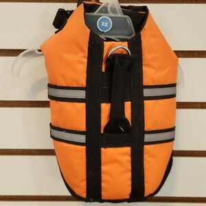 Orange Life Vest with Black Straps XS